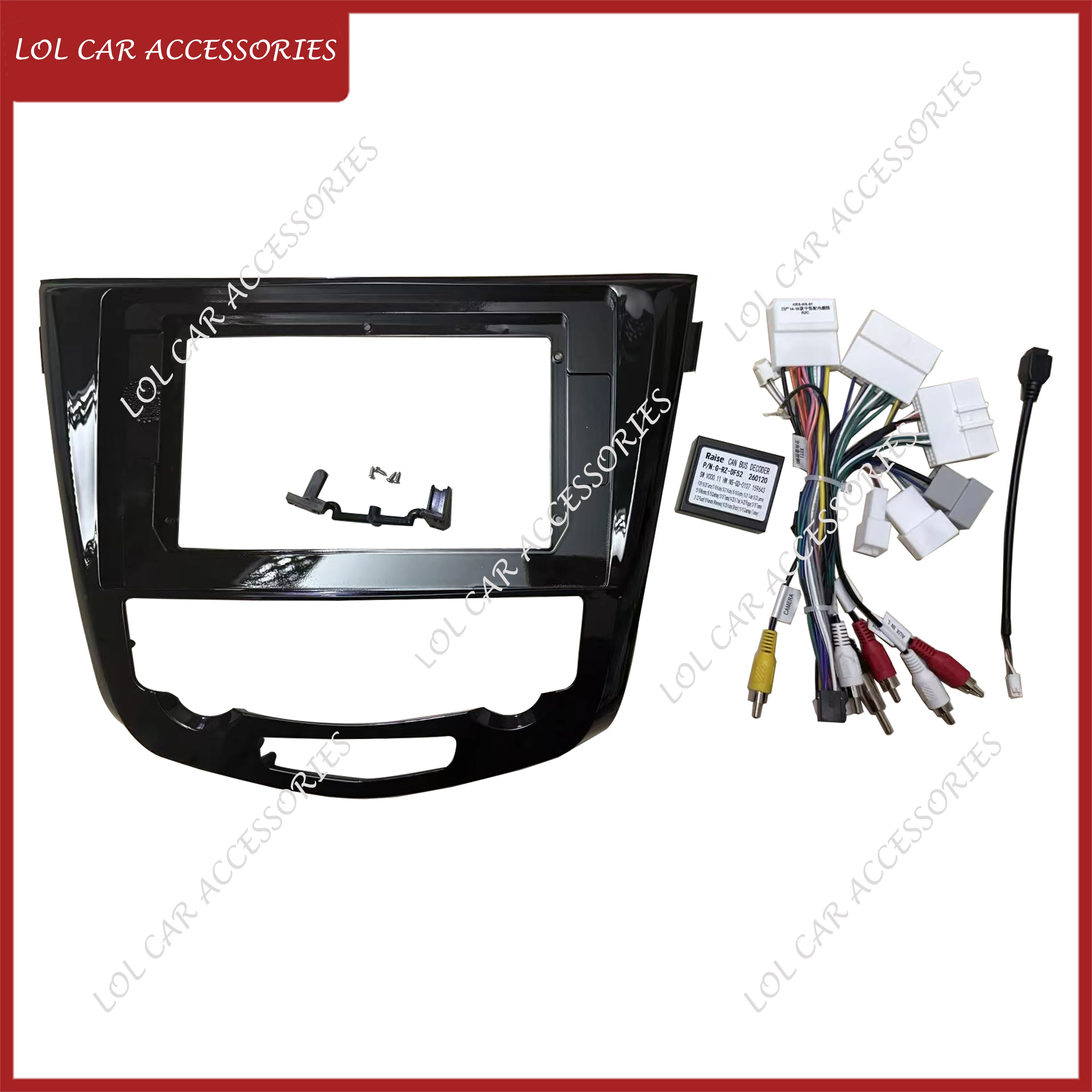 10.1 Inch For Nissan Qashqai J11 / X-Trail 2013-2021 Car Radio Stereo 2 Din Head Unit GPS MP5 Android Player Fascia Panel Frame