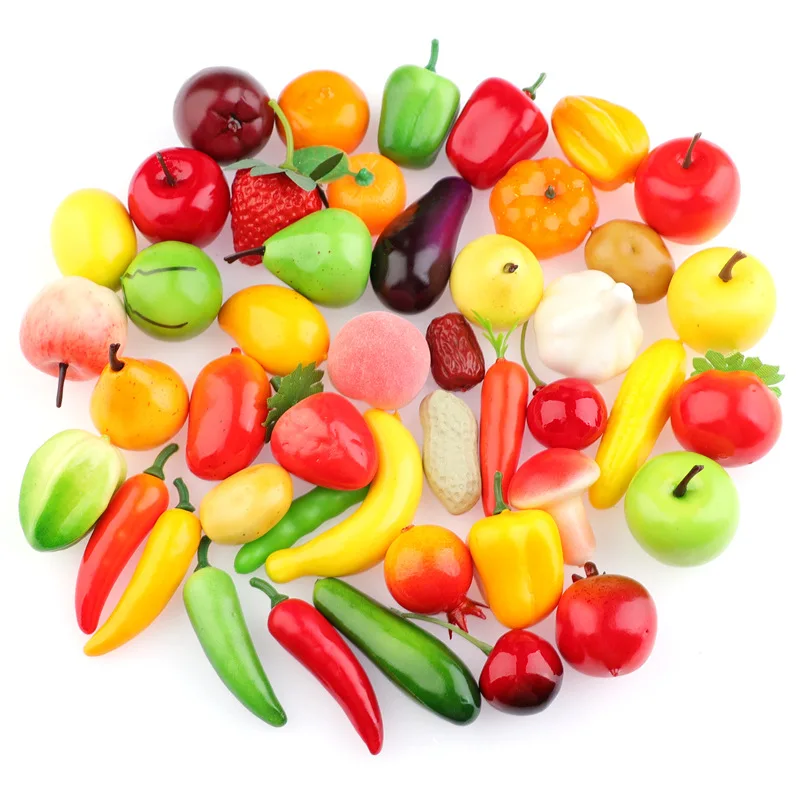 10/20pcs Mini Simulation Fruits Vegetables Foam Miniature Ornament Landscape Home Decoration Photography DIY Accessories TMZ