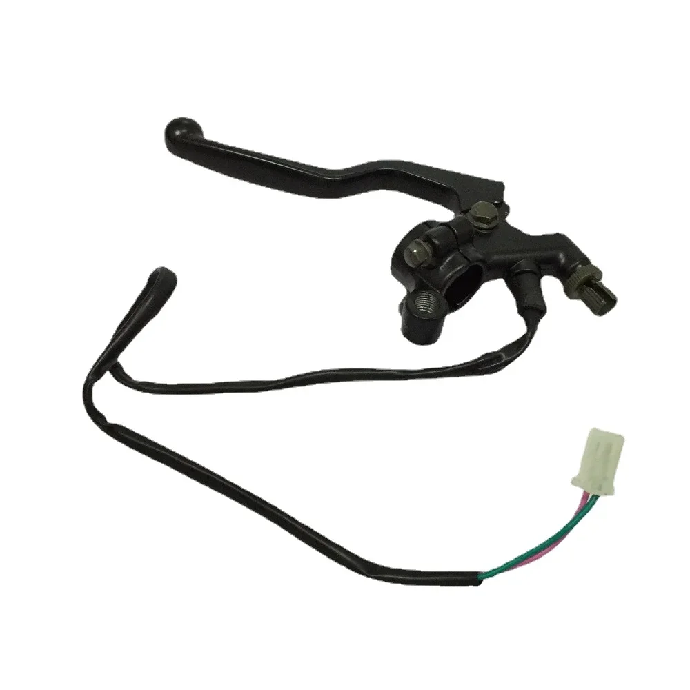 For Motorcycle Accessories For Xinyuan X5 Clutch Handle - Left Handle - Matte Black - Aluminum Alloy with Mirror Mount