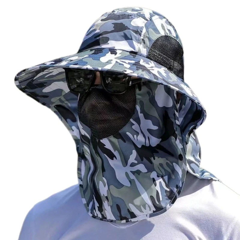 Unique Summer Bucket Hat With Adjustable Neck Cover 99% Sun Multiple Color Choices For Travel