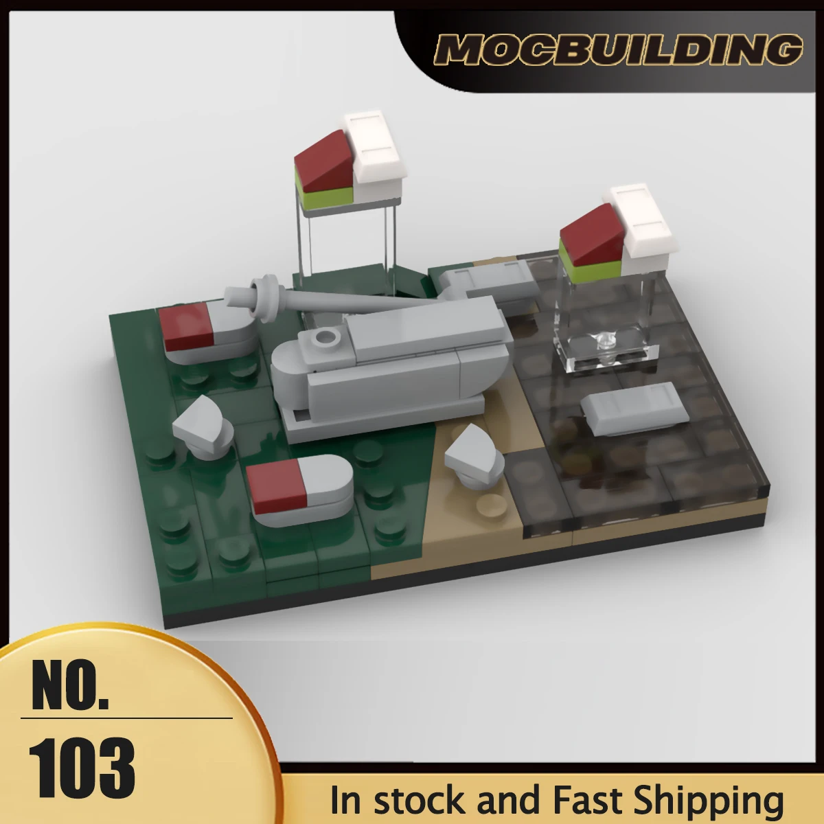 

MOC Space Movie Scene 1:1455 GAR Land Vehicles Model Building Blocks Creative Toys DIY Assembly Bricks Collection Xmas Gifts