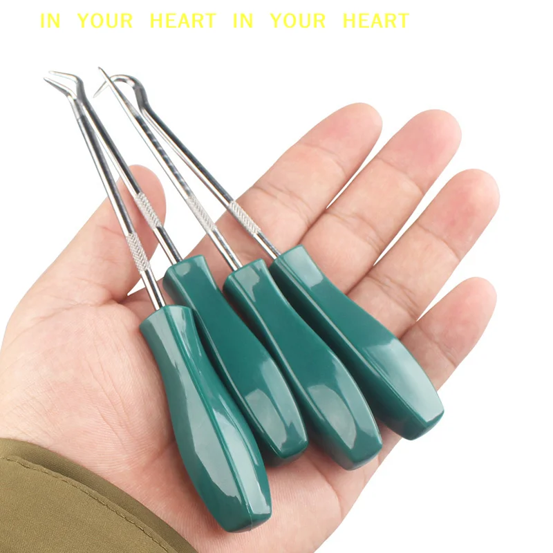 【X】4Pcs Car Auto Vehicle Oil Seal Screwdrivers Set O-Ring Seal Gasket Puller Remover Pick Hooks Car Repair Disassembly Tools