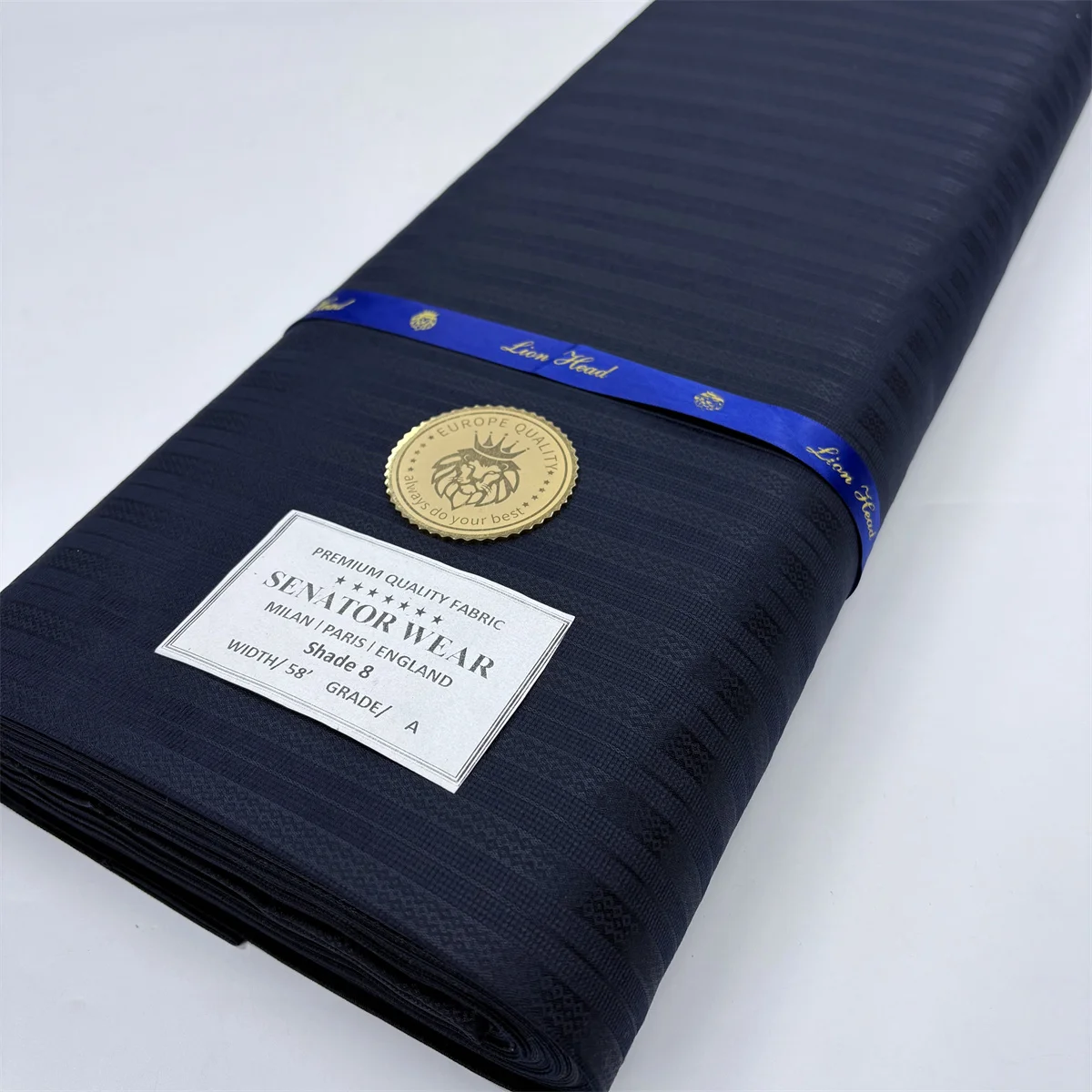 African High Quality Atiku Fabric 5 Yards African Senator Wear Men Suit Material Nigerian Cashmere Wool TR Cloth 100% Cotton