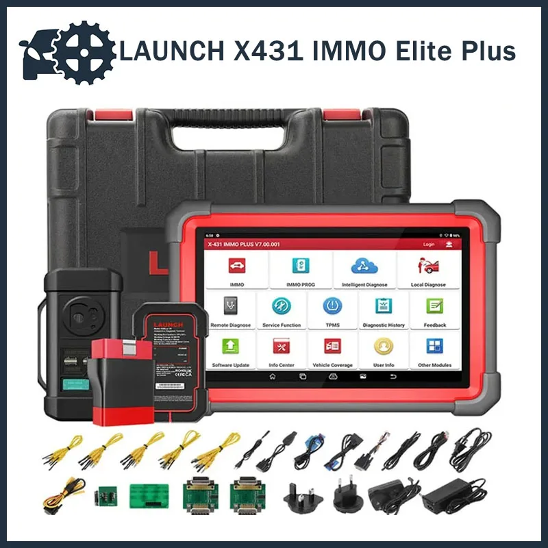 

Original LAUNCH X431 IMMO Elite Plus X-PROG 3 Key Programmer Car Diagnostic Tools Anti-Theft Programming 39 Reset Auto Scanner