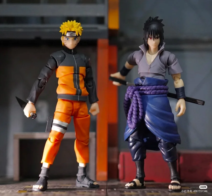 In Stock Bandai Shf S.H.Figuarts Mobile Suit Naruto Obito Uchiha Model Kit Anime Action Figure Collection Model Toy Birthday Gif