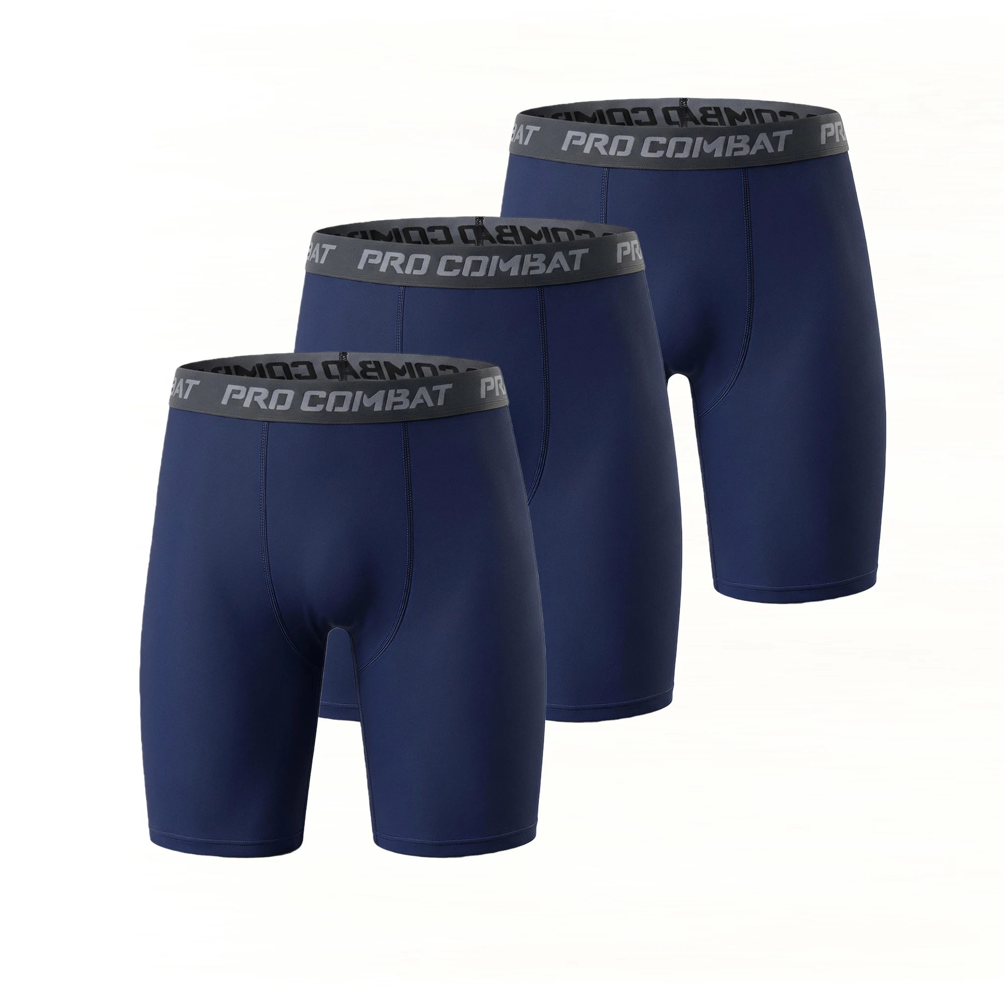 3er-Pack Herren-Kompressions-Shorts, schnelltrocknend, atmungsaktiv, eng anliegend, für Sport, Freizeit, Fitnessstudio, Training, Laufen, Sportbekleidung – Detail 7
