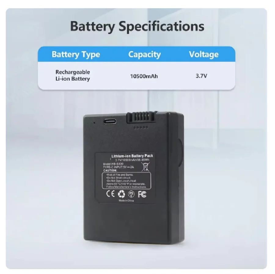 S330 smart lock battery suitable for eufy compatible door locks S330 S230 E330 battery Type-C fast charging