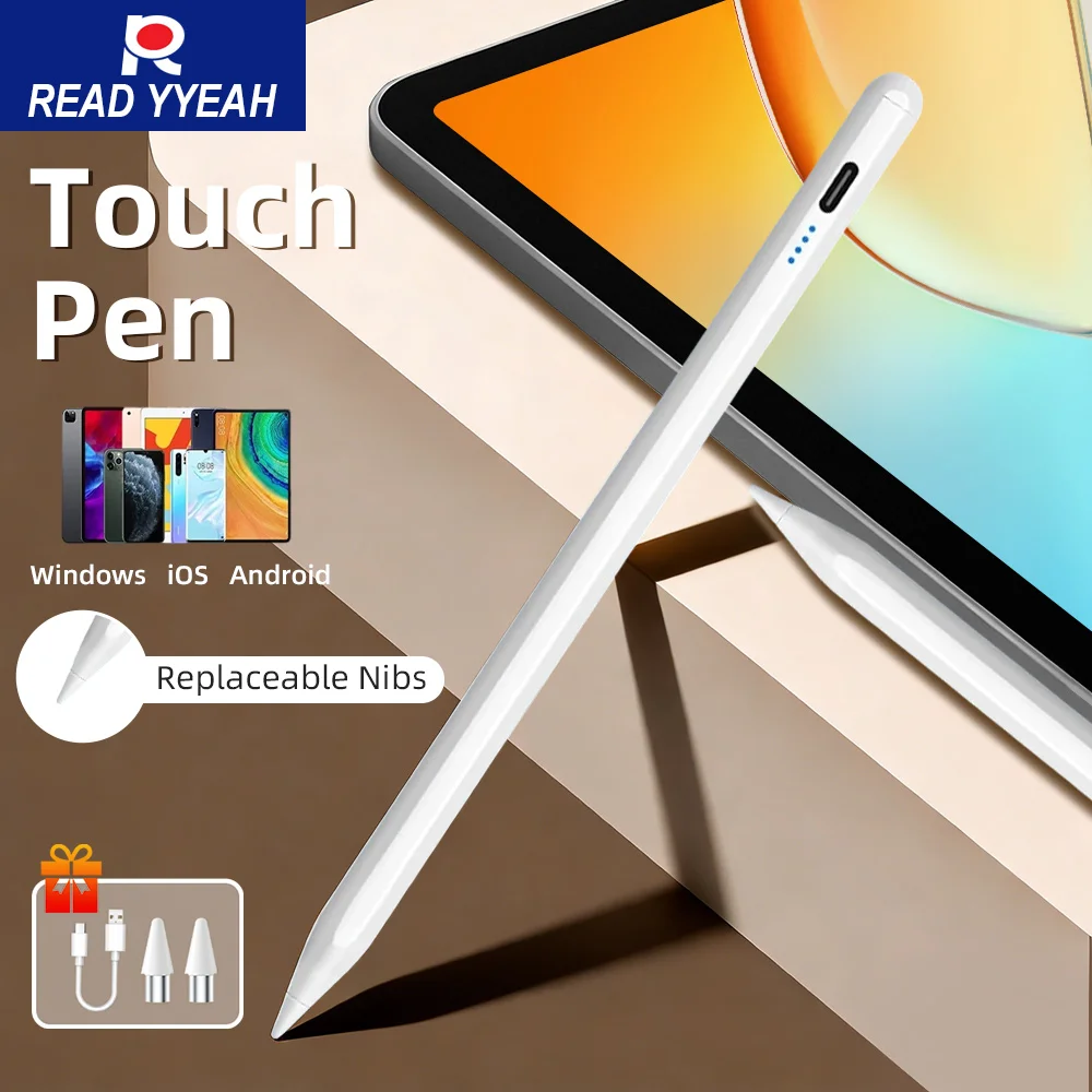 

Универсальный стилус для планшета, сенсорный чехол для ручки с магнитным присоском для iPad Pencil Huawei Lenovo Samsung Xiaomi Redmi Honor