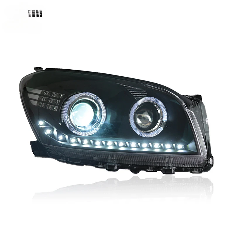 

Applicable to Applicable to09-12ToyotaRAV4Headlight Assembly ModificationLEDDaytime Running Light Angel Eye Steering Bi-Optic Le