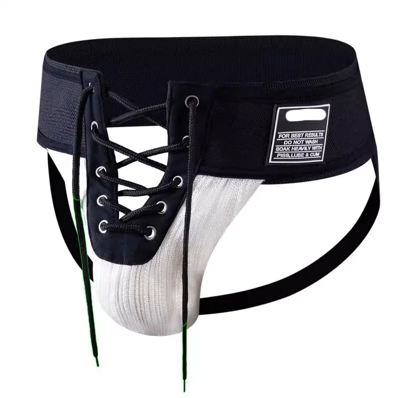 

Мужское сексуальное сетчатое нижнее белье с завязками спереди — дышащее и спортивное красное/синее/желтое/белое/черное