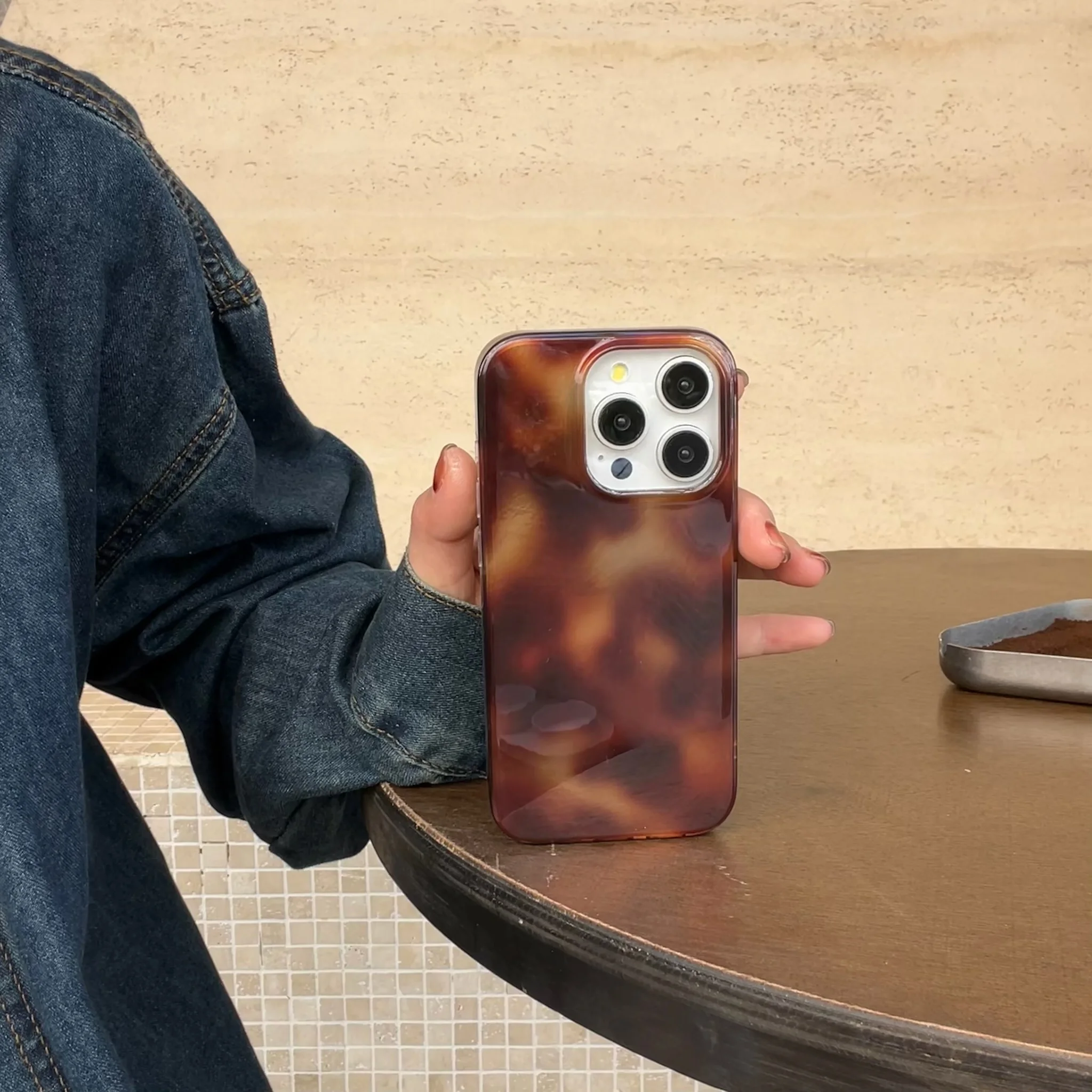 الخريف الشتاء الرجعية مزج الأصفر العنبر المتخصصة جراب هاتف آيفون 17 16 15 برو ماكس الهواء 14 7 زائد ميني X XR الليزر ورقة غطاء