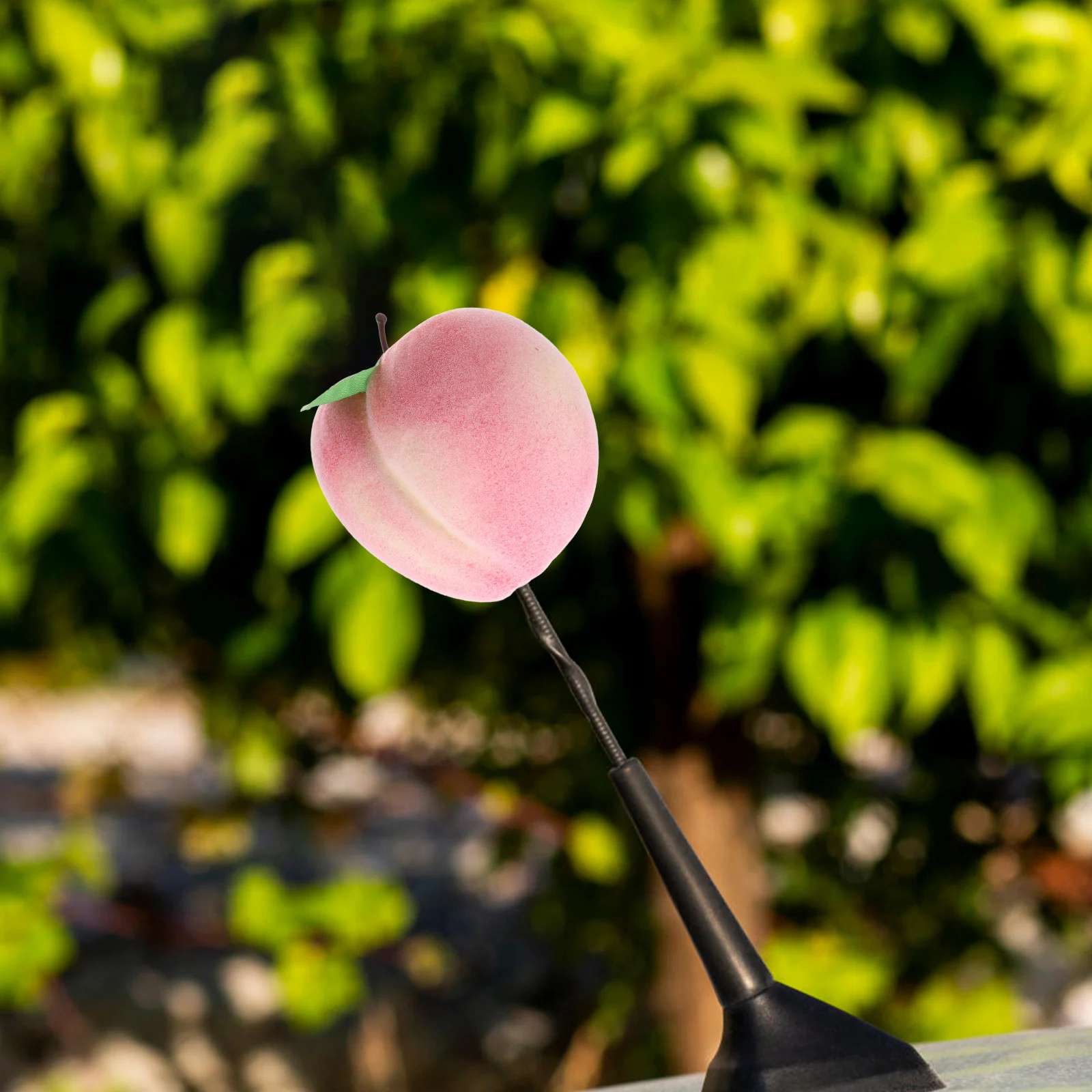 

Fake Peach Car Antenna Topper Artificial Fruit Roof Mount Auto Decoration Universal Fit Halloween Birthday Party Accessories