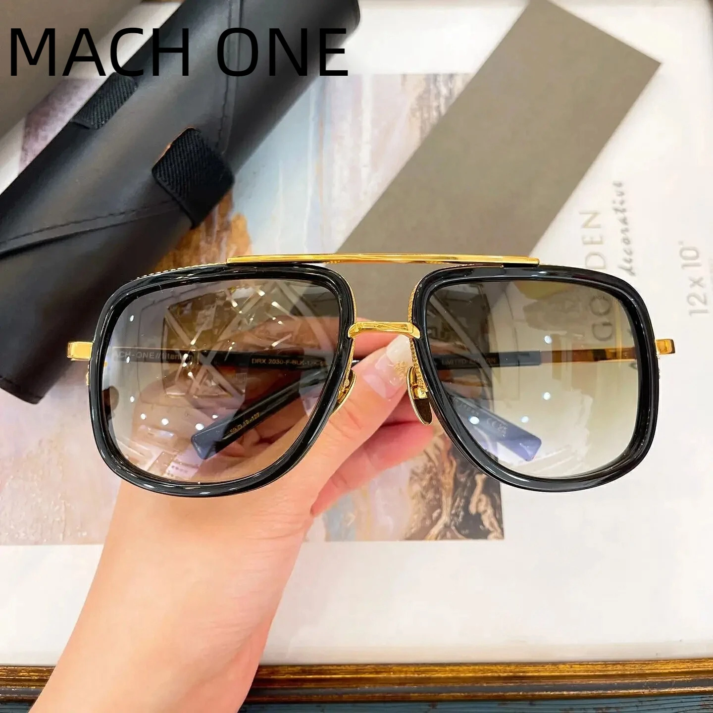 

New DT DRX-2030 MACH ONE Classic UV400 Polarized Business Womens Sunglasses LIMITED EDITION Popular Men's Sun Glasses With Box
