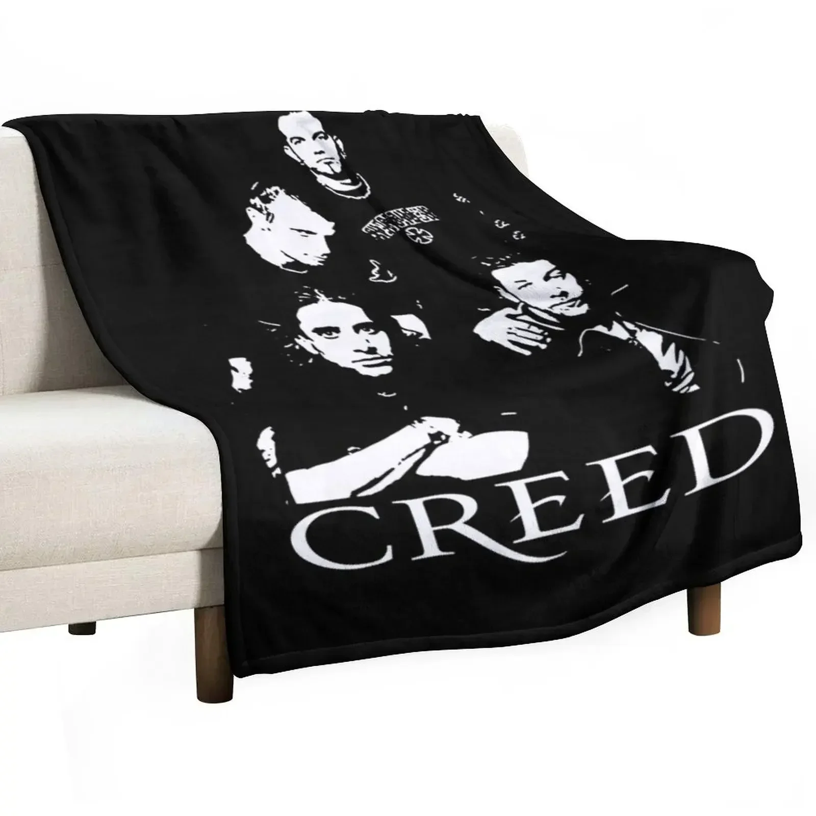 Creed rock music poster Throw Blanket Plush Summer Beddings wednesday christmas gifts Blankets