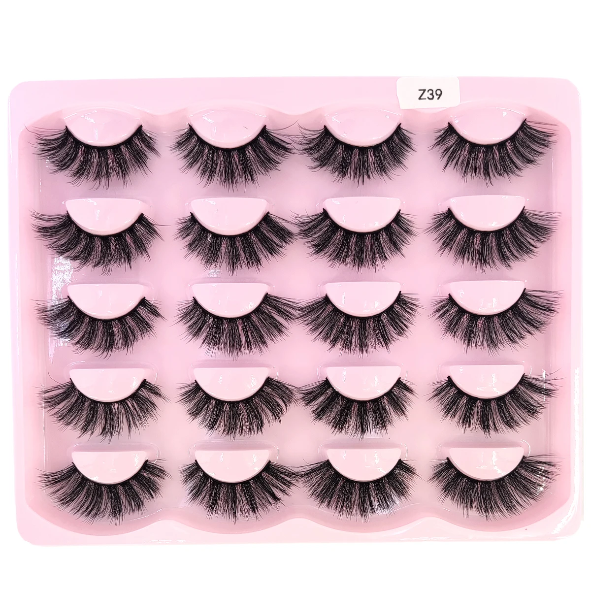 Nuovi 10 paia di ciglia finte naturalmente soffici ciglia smart cat eye soffici ciglia finte 3D