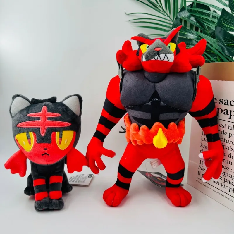 

Pokemon Litten Plush Toys Kawaii 33cm Anime Cartoon Character Incineroar Plush Doll Stuffed Cute Elf Doll Kids Birthday Gift Toy
