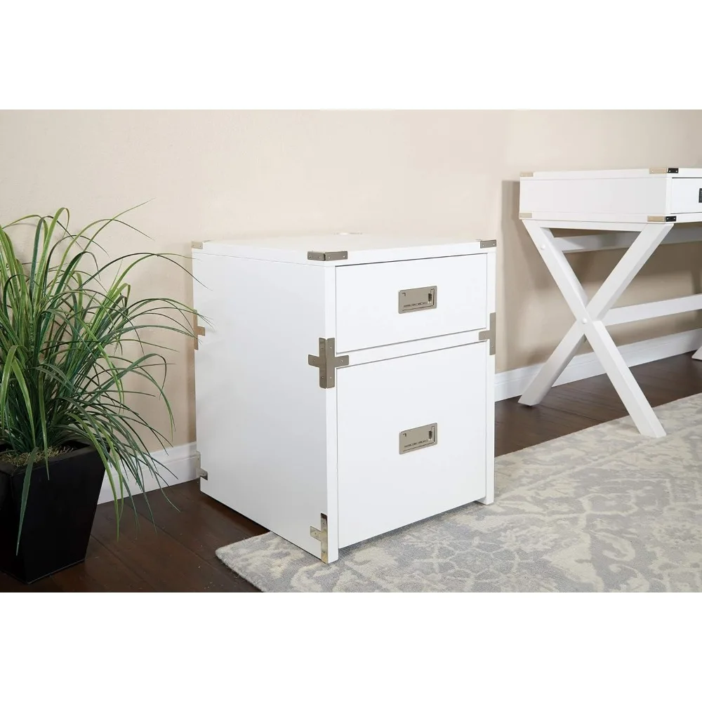 Wellington 2-Drawer File Cabinet, White