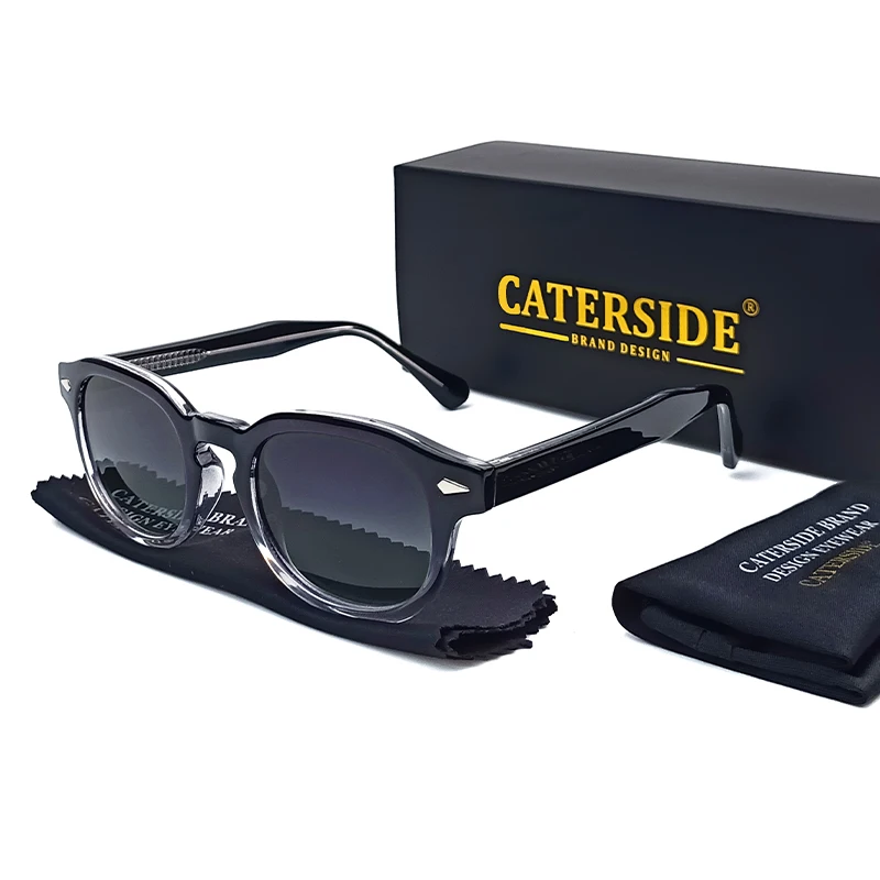 CATERSIDE Retro Runde Herren-Sonnenbrille Punk Propionsäure Pin-Bügel Luxus-Sonnenbrille Damen Sport Freizeit Party Eyewear UV400 – Detail 9