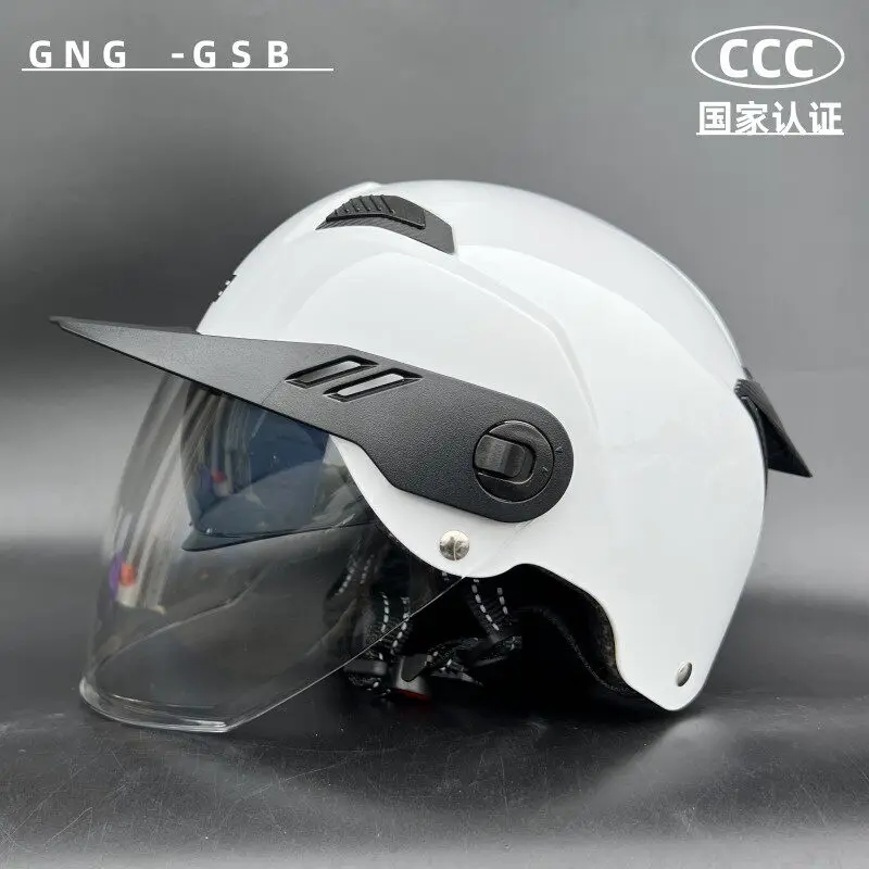 ECE Certified GSB G-21 Half Face Motorcycle Helmet Summer Electric Scooter Casco Moto Ventilated Lightweight Shockproof Durable