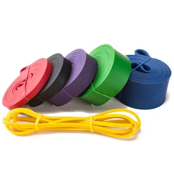 Bandas De Resistência Elástica De Látex Natural Expander De Treinamento De Treino Ruber Loop Faixa De Borracha De Força, Ginásio Fitness Equipment