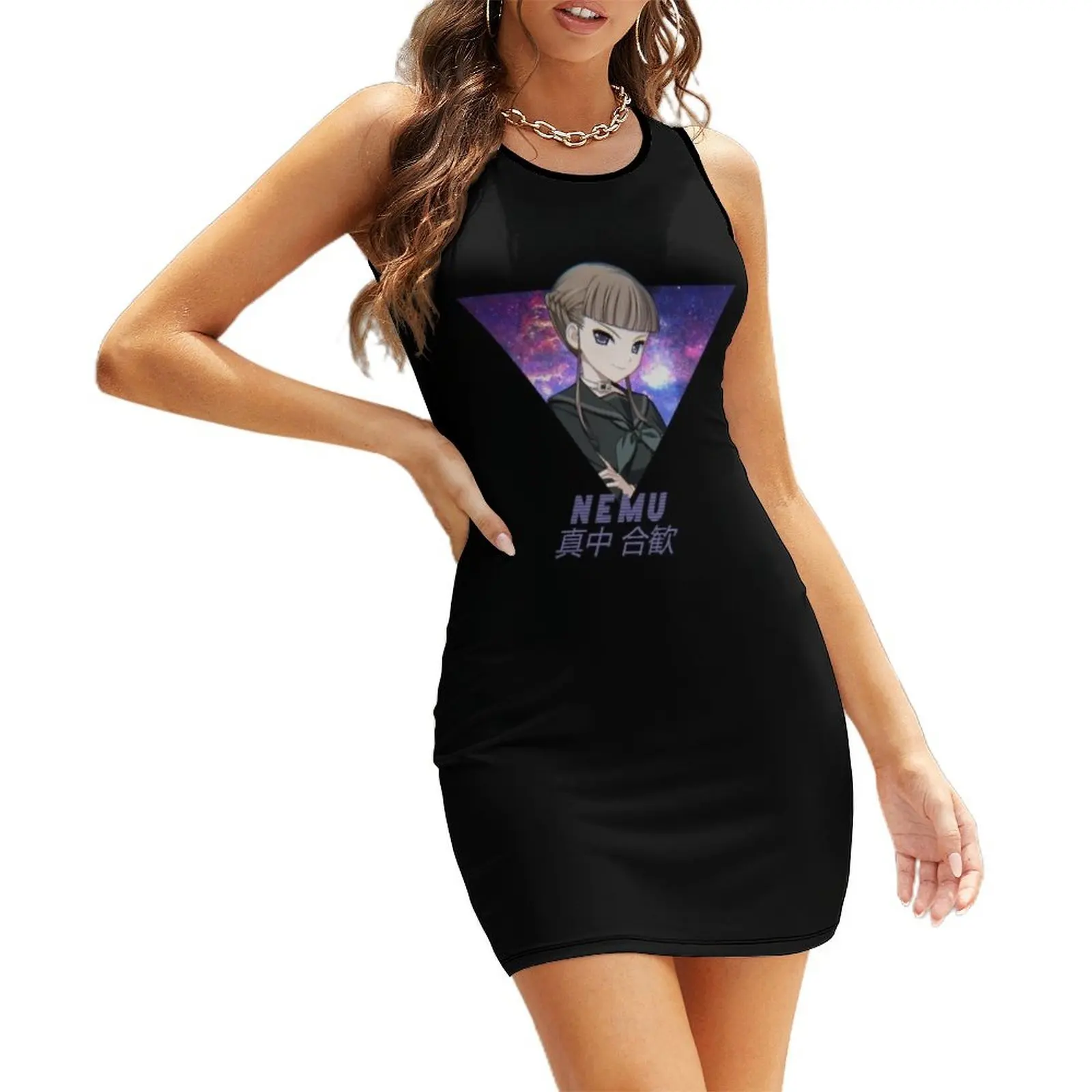 

Nemu Manaka Space Waifu Sleeveless Sundress summer dresses for women 2025 Dress for girls dress for woman