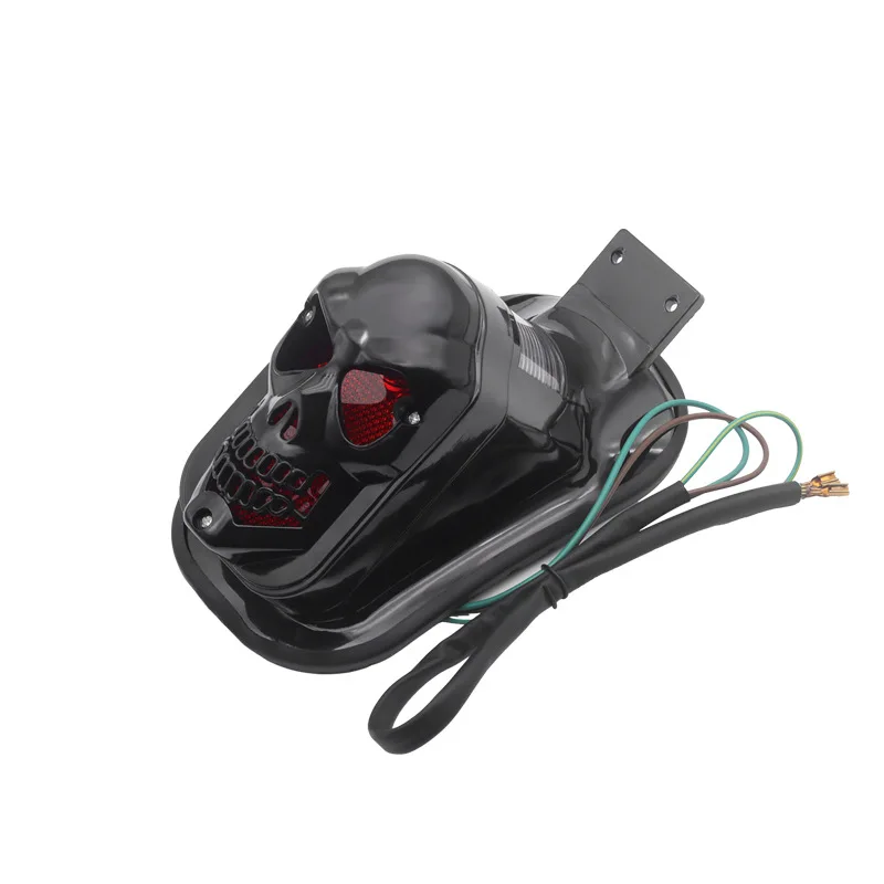 

10PCS motorcycle modified skull ghost head brake lights, tail lights, running lights