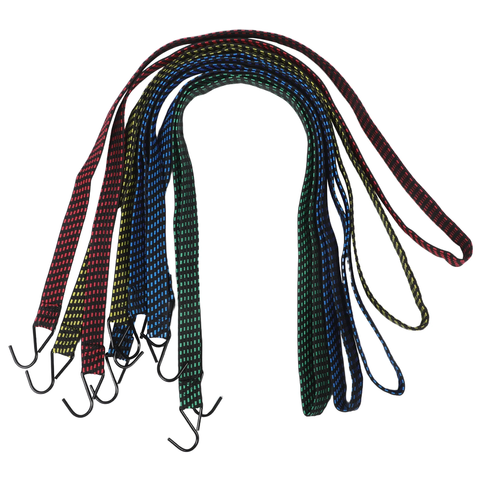

5 Pcs Elastic Tie Rope with Hook Ropes for Camping High Elasticity Polypropylene Yarn down Cords