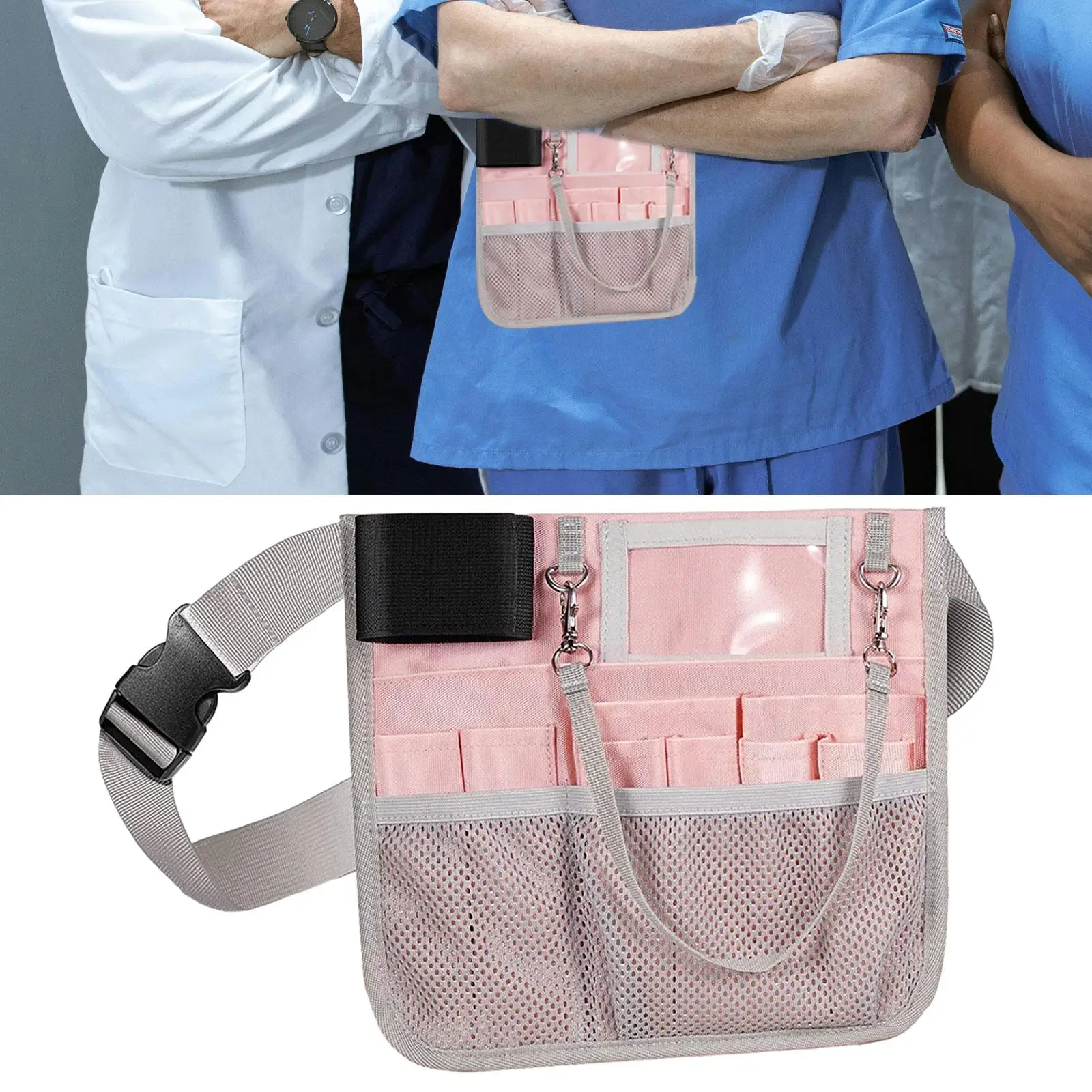 Nurse Fanny Pack Professional Adjustable Waist Belt with Tape Holder Nurse Waist Bag Nurse Pouch Waist Bag Nursing Tool Belt