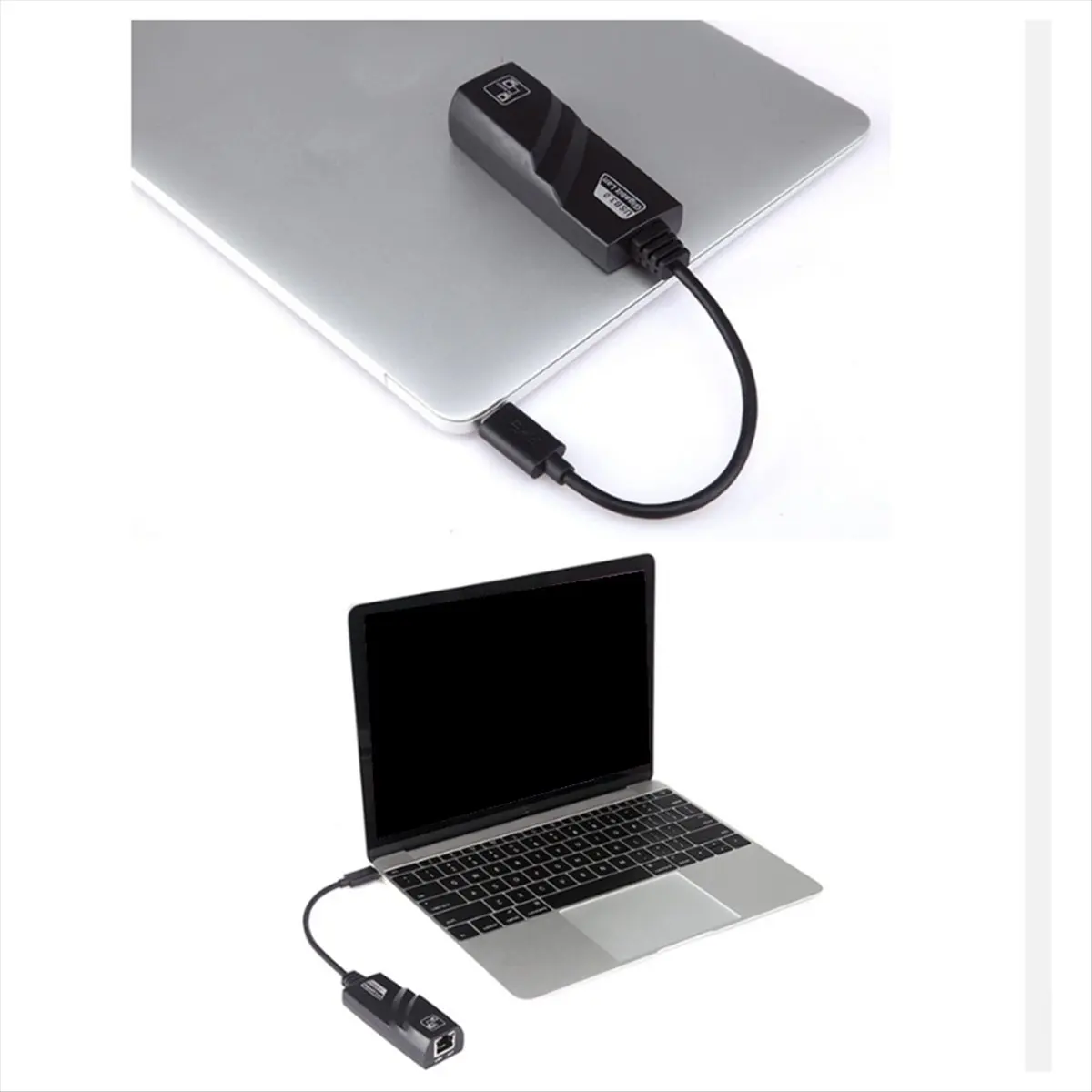 TOP RATED○▽Type-C to RJ45 Gigabit USB3.1 Ethernet Adapter 1000 Mbps Network Card Ethernet Connector Portable for Laptop Desktop