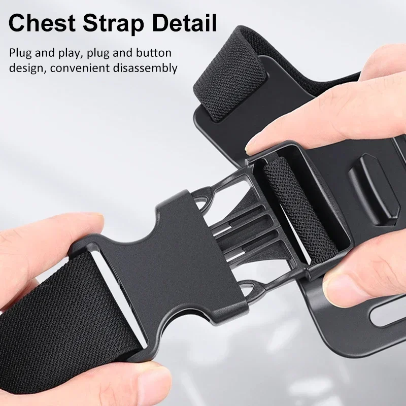 Hands-Free Sport Camera Chest Strap Mount Harness Strap Holder Cell Phone Clip Five-in-one Suit