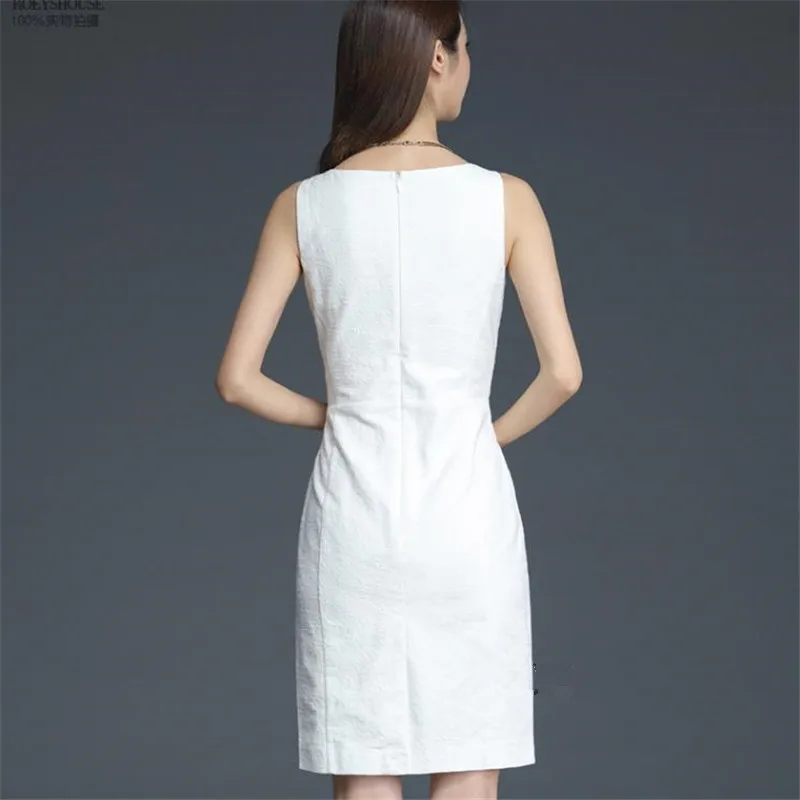 Woman Summer Ol Slim Dresses Female Spring Hot Sale  Hedging Pencil Dress Lady Intellectual Robe Slash Neck Vestido Jupe Crayon