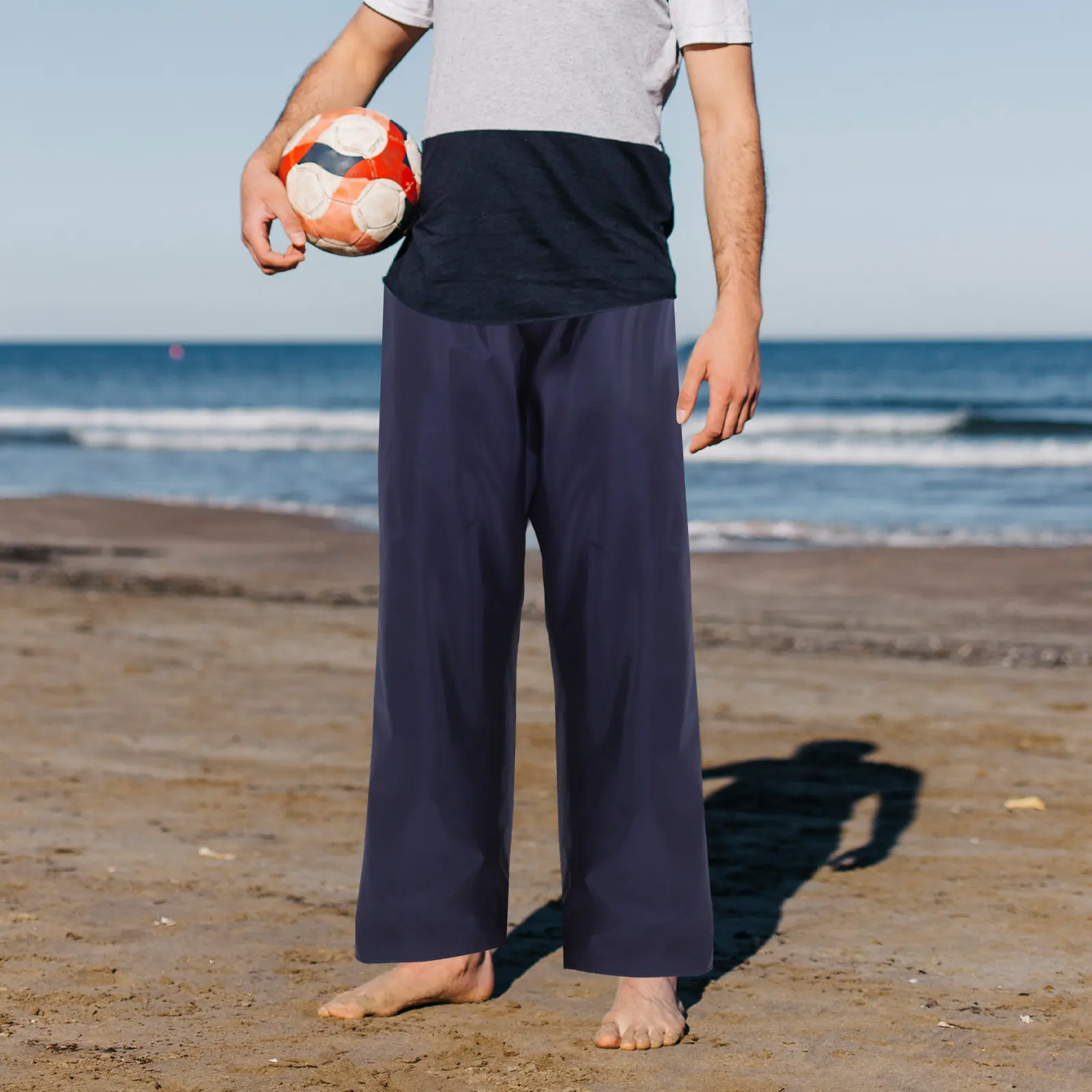 

Double Layer Rain Pants Waterproof Mens Rain Pants Taped Seams Lightweight Breathable for Outdoor Activities Fishing Hiking