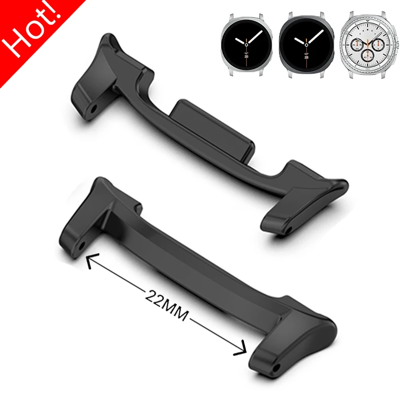 A Pair 20mm 22mm Metal Adapter for Samsung Galaxy Watch 9 8 40mm 44mm Strap Connector for Galaxy Watch 8Classic 46mm Accessories