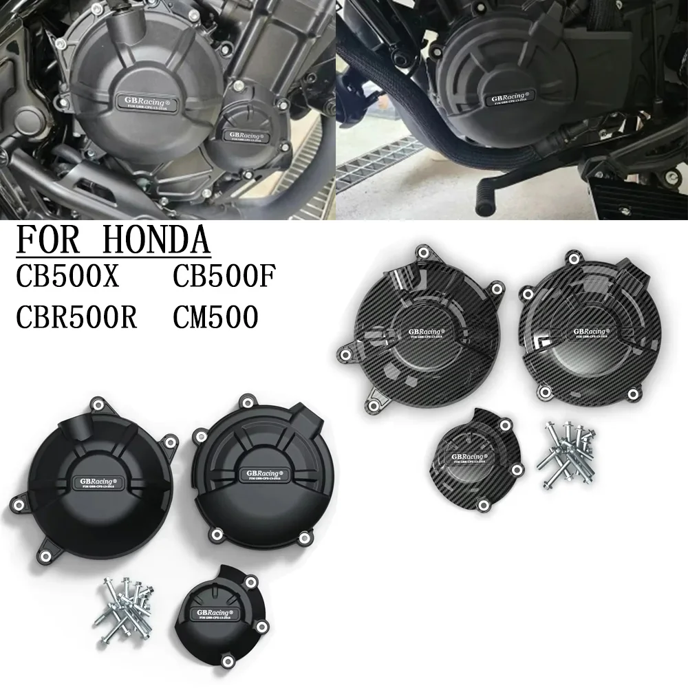 

Для Honda CB500X CB500F CBR500R CM500 2019-2024 мотоциклы крышка двигателя защитный чехол для GB Racing