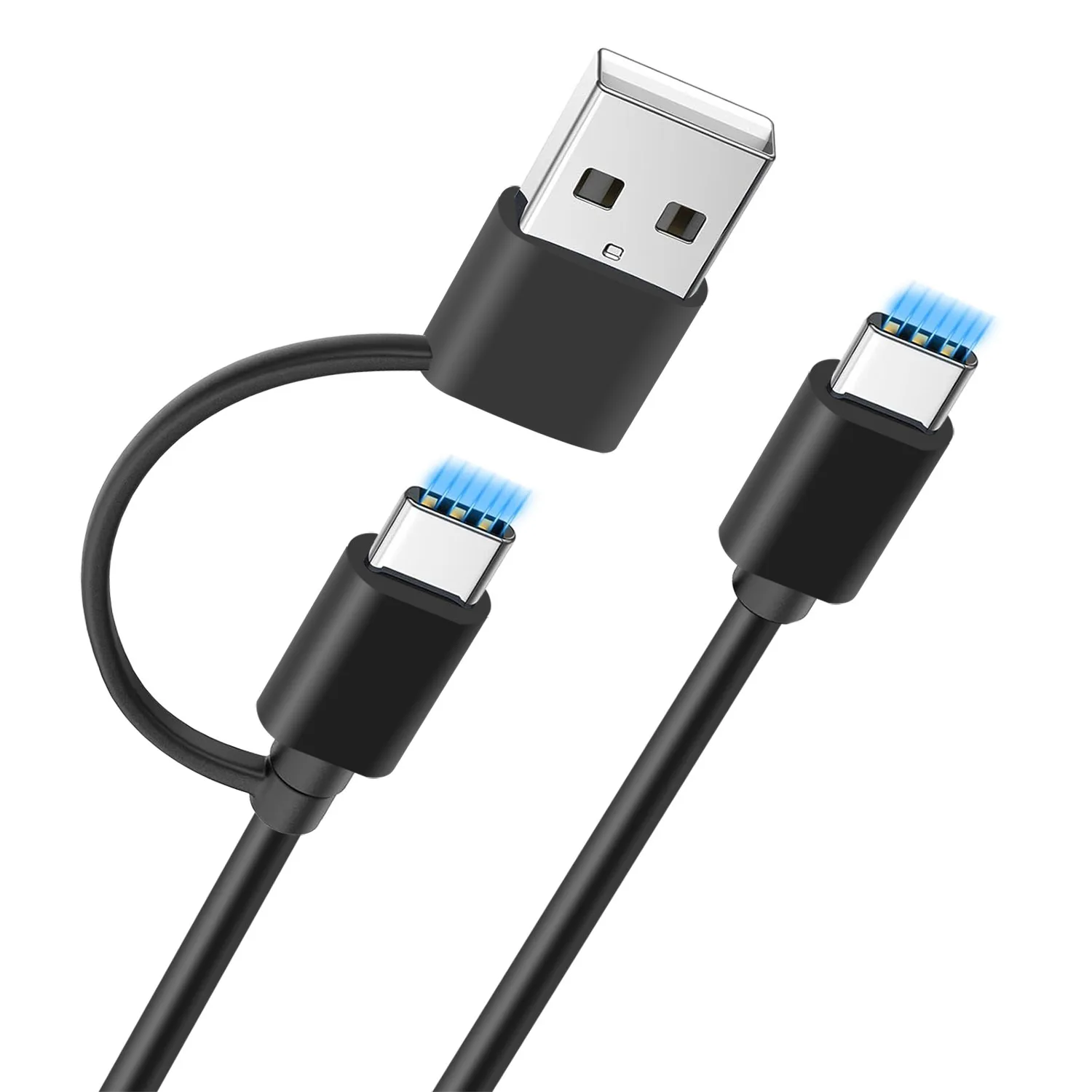 USB-C (3 PCS) Cable Super Fast Charging For iPhone 16 15 Samsung S24 S23 S22 Tablet iPad Universal USB C Quick Charger Cord