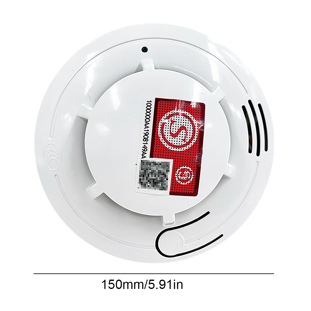 1/2Pcs Fire Protection Smoke Detector Home Fire Alarm Smoke Detector with Batteries Fire Detector Alarm Home Security System