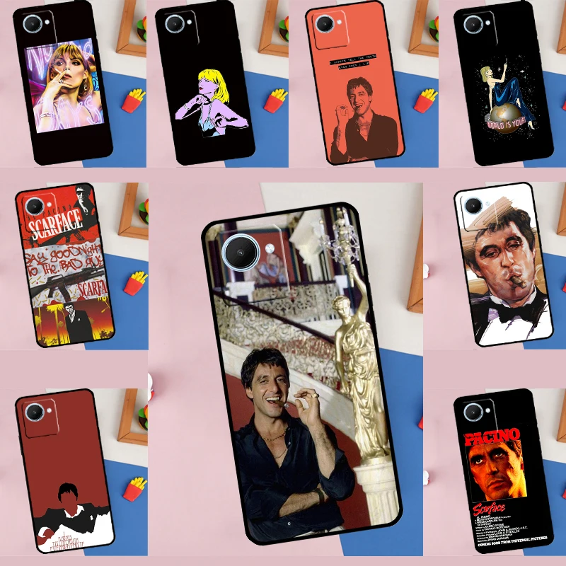 Scarface 1983 film Al Pacino For Realme 11 9 10 Pro Plus GT Neo 5 3 2 T C11 C15 C21Y C25s C30 C31 C33 C35 C55 Phone Case