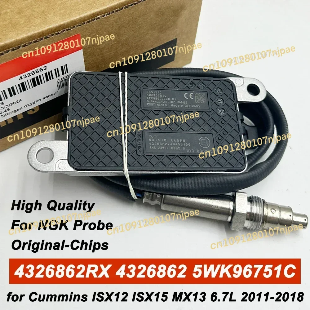 

OEM 4326862RX 4326862 5WK96751C High Quality Nitrogen Sensor for Cummins ISX12 ISX15 MX13 6.7L 2011-2018 24V Made In USA