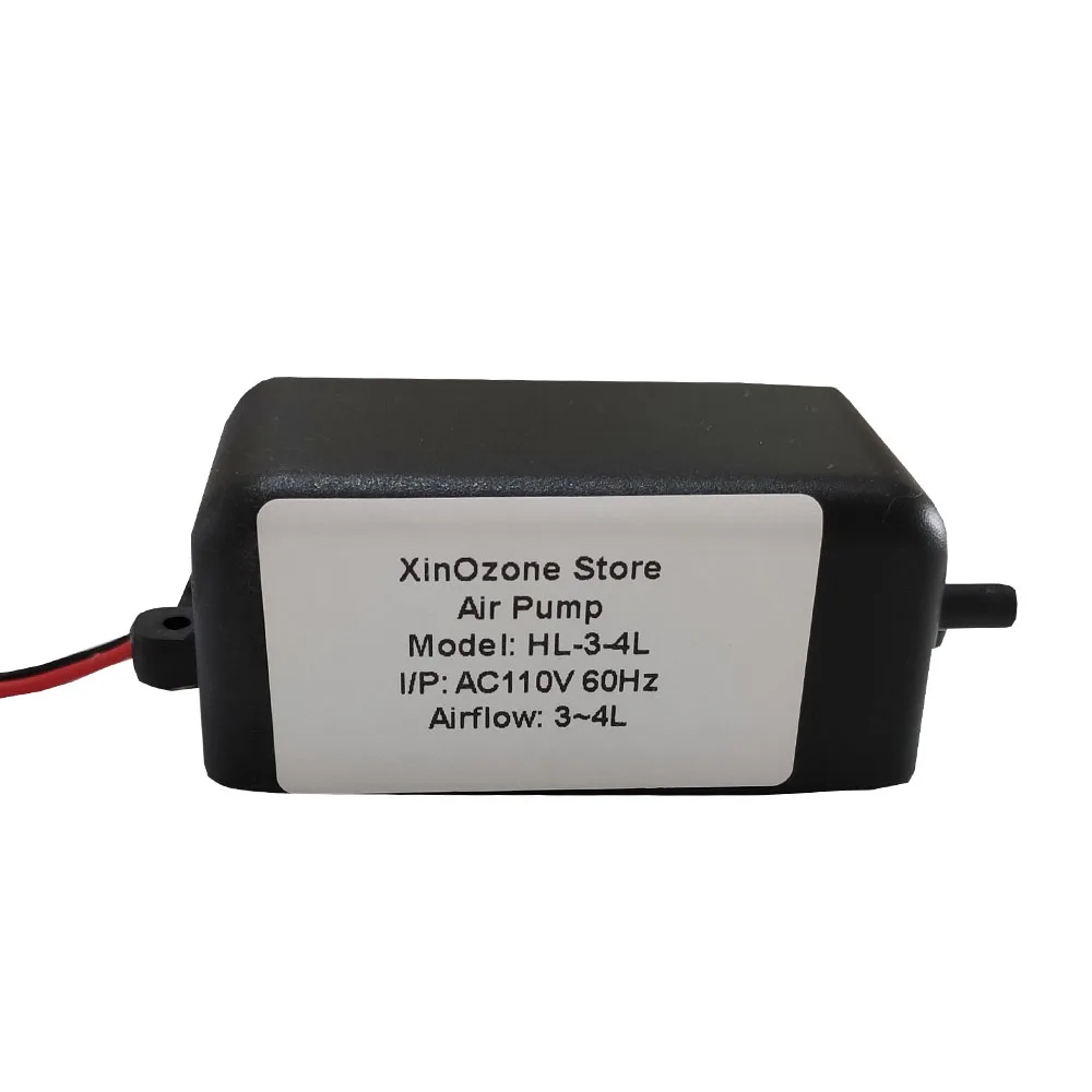 شحن مجاني 110 فولت 3 ~ 4L مضخة هواء سوسي البلاستيك الأسود حوض السمك جزء الأوزون صغير مصدر الهواء