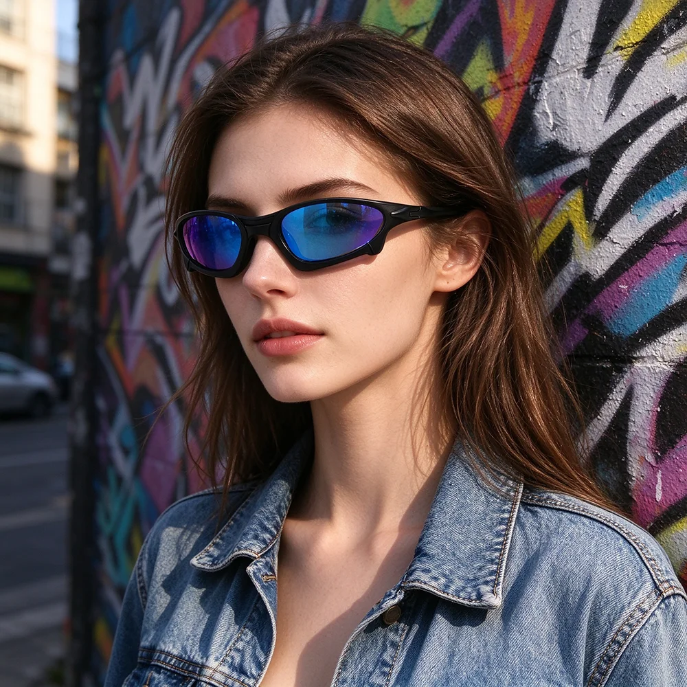 Weekend Commute Sunglasses Men Novelty Sunglass UV400 Polarized Oversized Brand Design Sun Glasses for Women Driving Outdoor