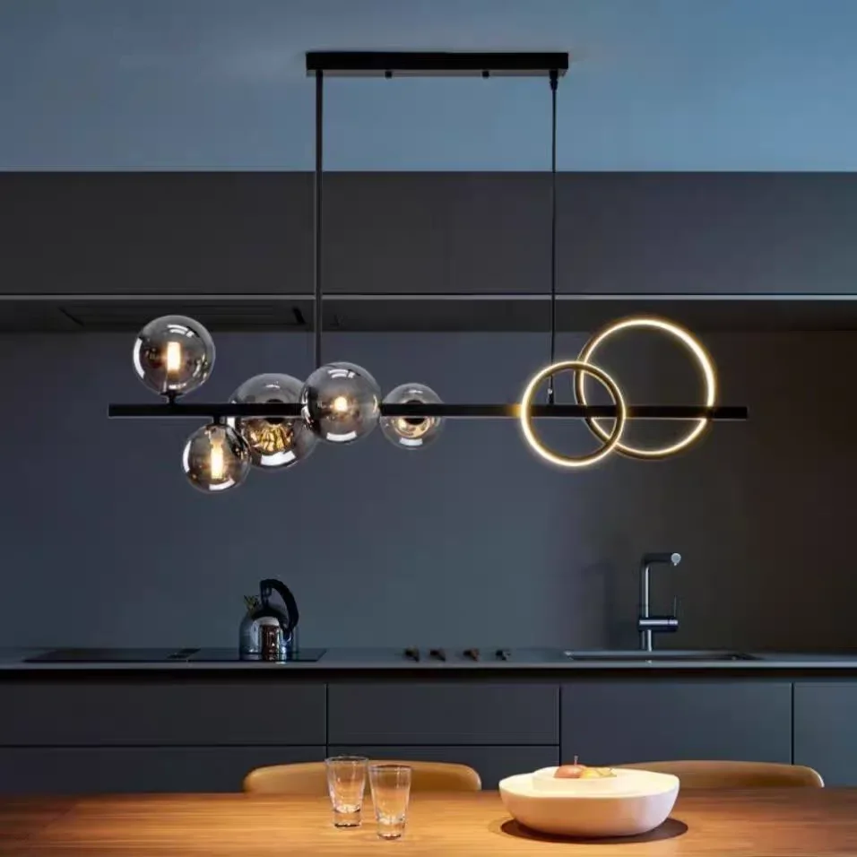 Magic Bean Long Pendant Lights Nordic Restaurant Modern Creative Light Luxury Living Room Bar Personalized Decoration Lighting