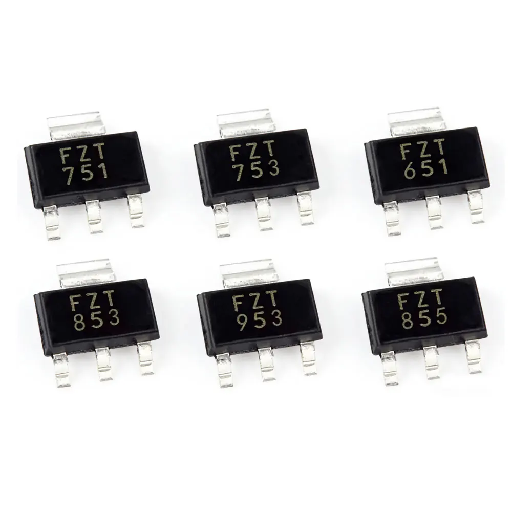 10PCS/ NEW FZT651TA FZT653 FZT655 FZT751 FZT753 FZT755 FZT851 FZT853 FZT855  FZT951 FZT953 FZT955TA  SOT-223 SMT transistor