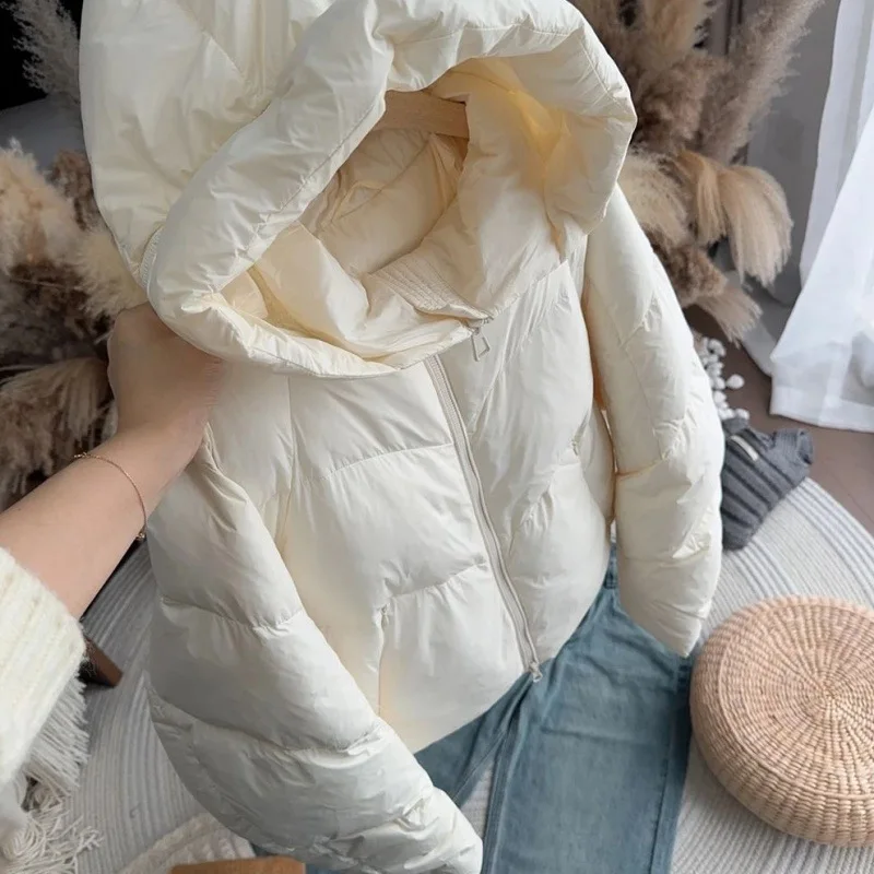 여성용 후드 코튼 재킷 2025년 신상 겨울 의류 코튼 재킷 및 브레드 재킷