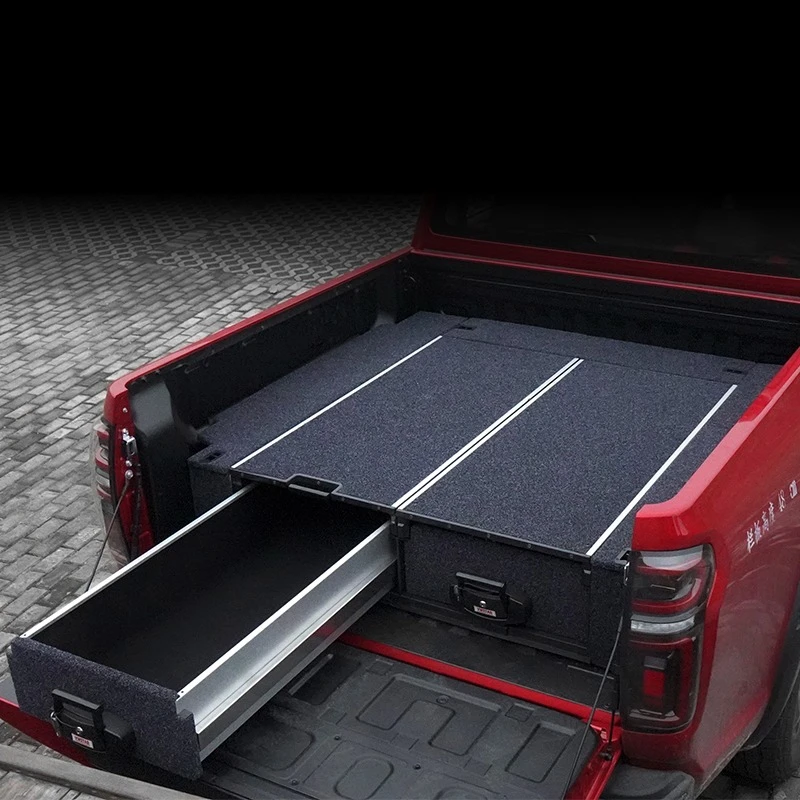 modified car magic box trunk off-road modification trunk mat storage box drawer self-driving tour