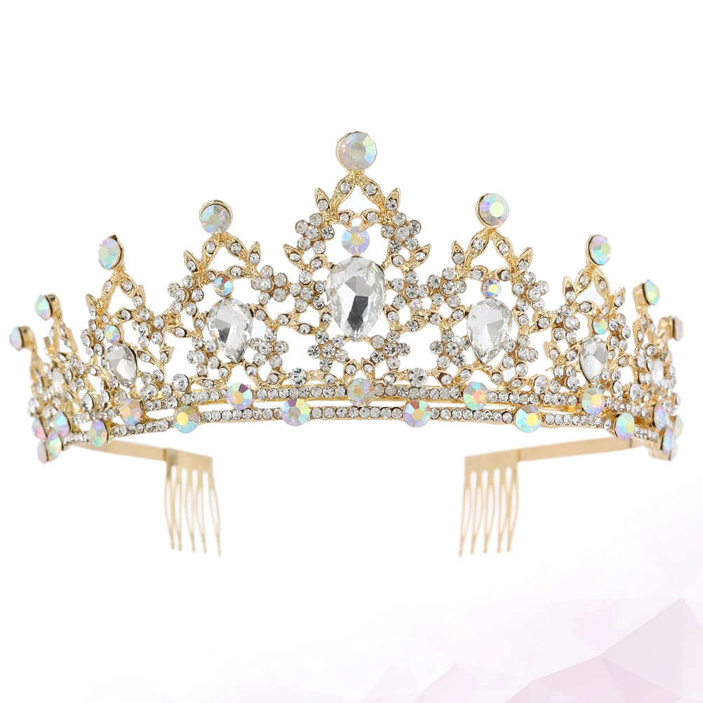 

Crown Hair Accessory Elegant Bride Wedding Dress Accessories Fashion Headwear Headdress Crystal Gorgeous Brightness