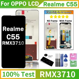 Bilashmart 6.72Tested LCD OPPO Realme C55 RealmeC55 RMX3710 LCD Display Touch Screen Digitizer Assembly Replacement LCD