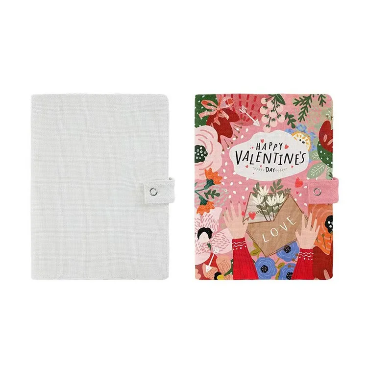 

25PCS/Lot Cotton Linen A5 Sublimation Blank Notebook Cover Book Cover Journal Cover Blanks For Custom Student Friend Gifts