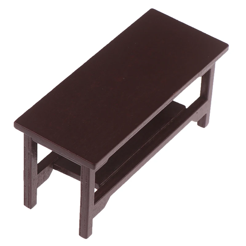 New 1/12 Dollhouse Miniature Retro Wooden Coffee Table Furniture Toys Accessories New! view 4
