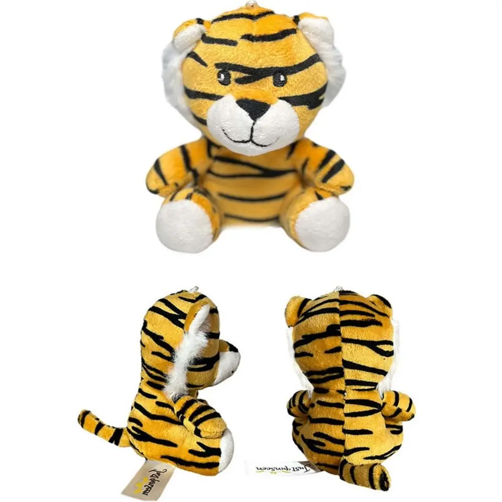 Bosdieren Bosdieren Gevulde pophanger Aap Leeuw Bosdieren Pluche sleutelhanger 10 cm Mini pluche pop sleutelhanger