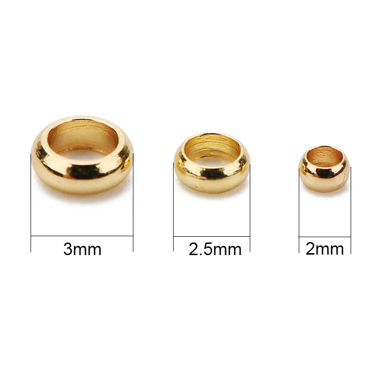 Amazing Deal: Get 100pcs PVD Never Fade Stainless Steel Crimp Beads for Only .63!